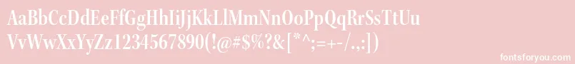 KeplerstdSemiboldcnsubh Font – White Fonts on Pink Background