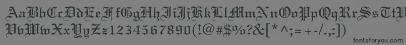 Old English Font – Black Fonts on Gray Background