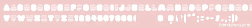 DietFat Font – White Fonts on Pink Background