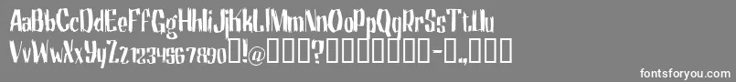 Motrg Font – White Fonts on Gray Background
