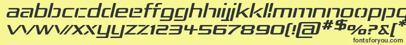 Rep4expi Font – Black Fonts on Yellow Background
