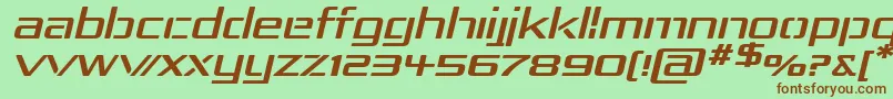 Rep4expi Font – Brown Fonts on Green Background