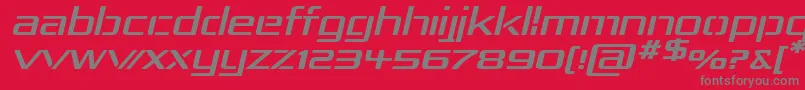 Fonte Rep4expi – fontes cinzas em um fundo vermelho