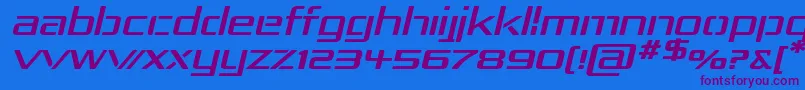 Шрифт Rep4expi – фиолетовые шрифты на синем фоне