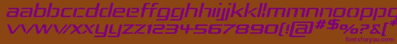 Rep4expi Font – Purple Fonts on Brown Background