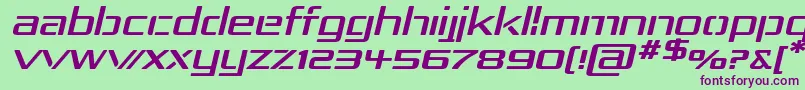 Шрифт Rep4expi – фиолетовые шрифты на зелёном фоне
