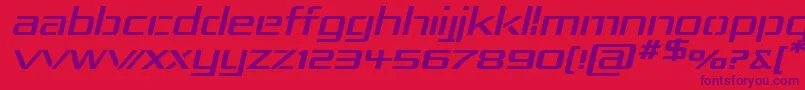 Rep4expi Font – Purple Fonts on Red Background