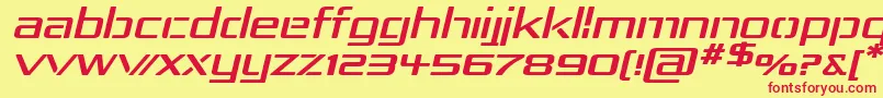 Rep4expi Font – Red Fonts on Yellow Background
