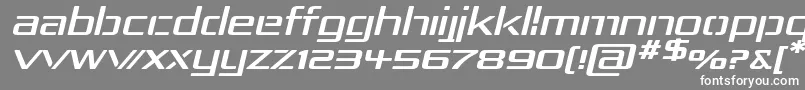 フォントRep4expi – 灰色の背景に白い文字