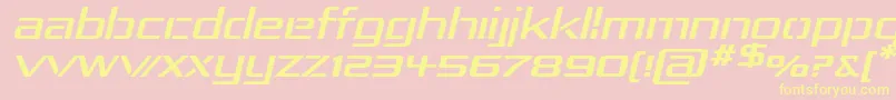Rep4expi Font – Yellow Fonts on Pink Background