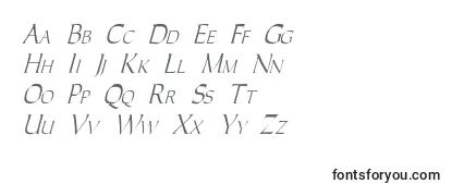 Обзор шрифта CaracubItalic