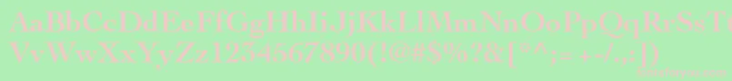 ThesisSsiBold Font – Pink Fonts on Green Background