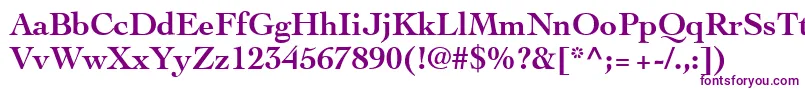 ThesisSsiBold Font – Purple Fonts on White Background