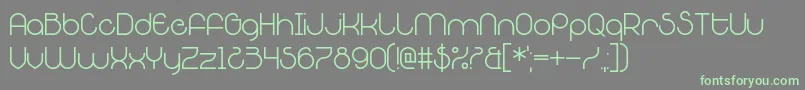 PoochDoo Font – Green Fonts on Gray Background