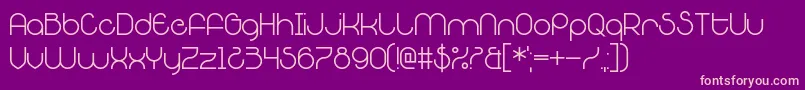 PoochDoo Font – Pink Fonts on Purple Background