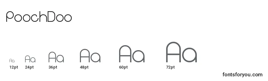 PoochDoo Font Sizes