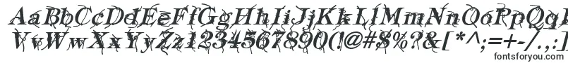 Czcionka TypographyTiesBoldItalic – czcionki, zaczynające się od T