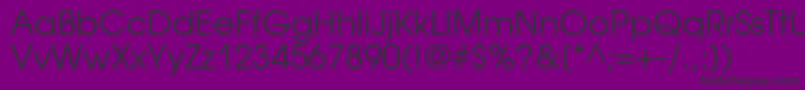 AvantgardegothiccBook Font – Black Fonts on Purple Background