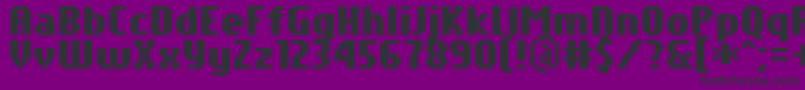 PfTempestaSevenCompressedBold Font – Black Fonts on Purple Background