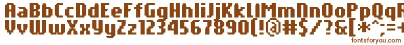 Шрифт PfTempestaSevenCompressedBold – коричневые шрифты