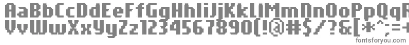 Шрифт PfTempestaSevenCompressedBold – серые шрифты на белом фоне
