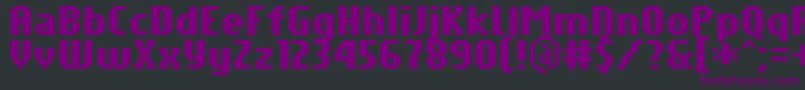 PfTempestaSevenCompressedBold Font – Purple Fonts on Black Background