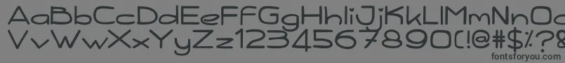 Kiddy Font – Black Fonts on Gray Background