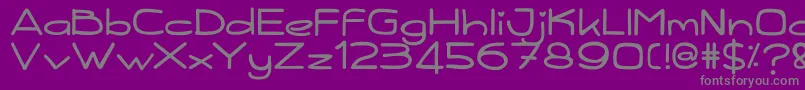 Kiddy Font – Gray Fonts on Purple Background