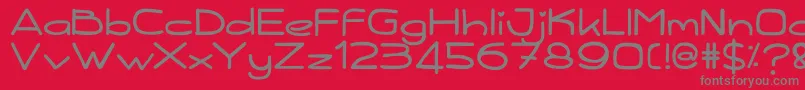 Kiddy Font – Gray Fonts on Red Background