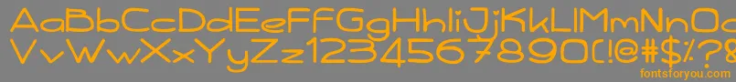 Kiddy Font – Orange Fonts on Gray Background