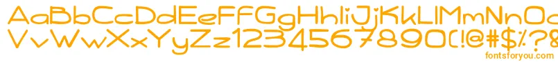 Kiddy Font – Orange Fonts on White Background