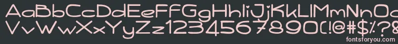 Kiddy Font – Pink Fonts on Black Background
