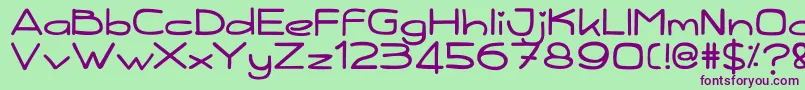 Kiddy Font – Purple Fonts on Green Background