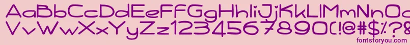 Kiddy Font – Purple Fonts on Pink Background