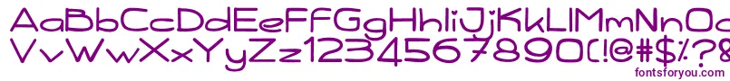 Kiddy Font – Purple Fonts on White Background