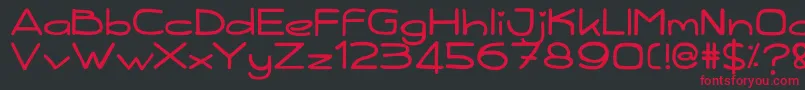 Kiddy Font – Red Fonts on Black Background
