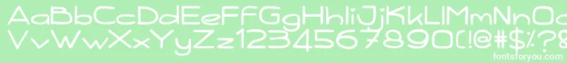 Kiddy Font – White Fonts on Green Background