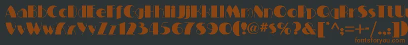Lisätietoja Miltonburlesquenf-fontista Miltonburlesquenf-fontti – ruskeat fontit mustalla taustalla