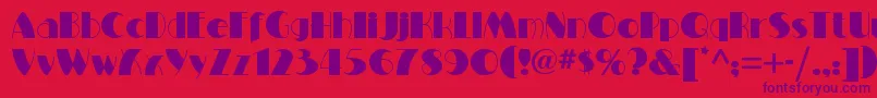 Miltonburlesquenf Font – Purple Fonts on Red Background