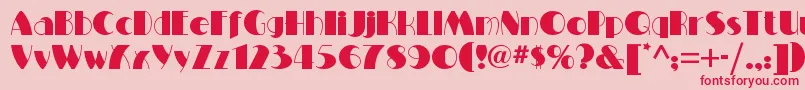 Saiba mais sobre a fonte Miltonburlesquenf Fonte Miltonburlesquenf – fontes vermelhas em um fundo rosa