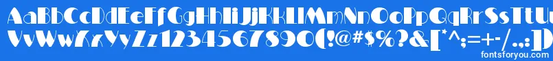 フォントMiltonburlesquenf – 青い背景に白い文字