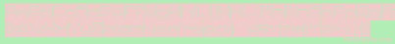 fuente RaynalizHollowInverse – Fuentes Rosadas Sobre Fondo Verde