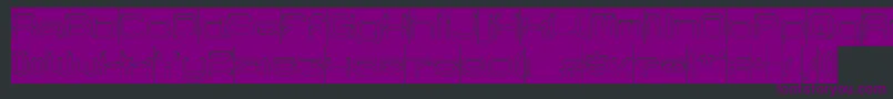 RaynalizHollowInverse Font – Purple Fonts on Black Background