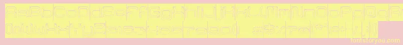 fuente RaynalizHollowInverse – Fuentes Amarillas Sobre Fondo Rosa