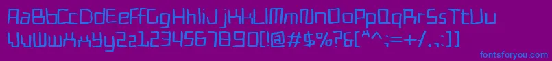 Cadmiumegg Font – Blue Fonts on Purple Background