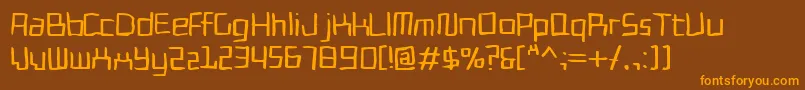 Cadmiumegg Font – Orange Fonts on Brown Background