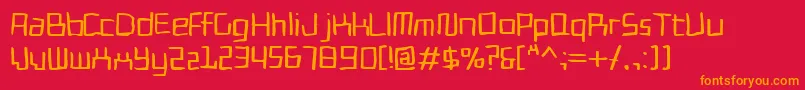 Cadmiumegg Font – Orange Fonts on Red Background