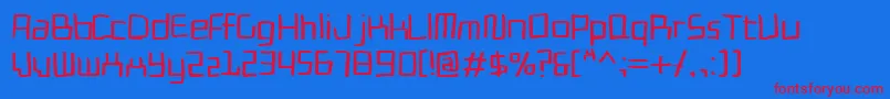 Cadmiumegg Font – Red Fonts on Blue Background