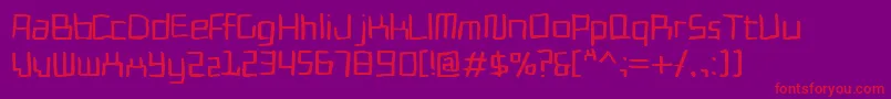 Cadmiumegg Font – Red Fonts on Purple Background