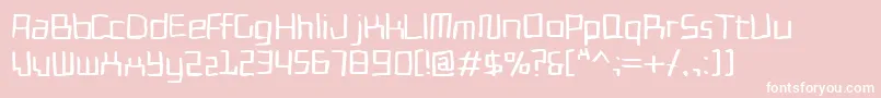 Cadmiumegg Font – White Fonts on Pink Background